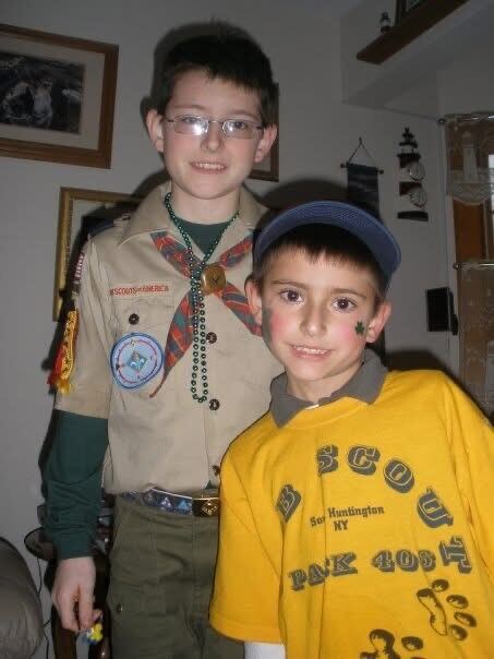 Scouts: Cub Scout, Boy Scout, Police Explorer. He joined everything with his friends.